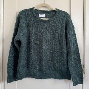 Teal Old Navy Cable-Knit Sweater